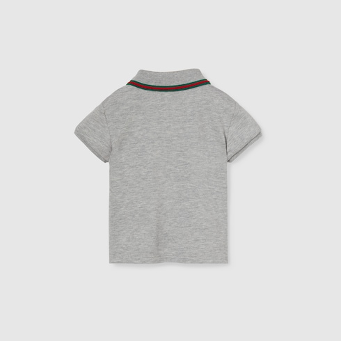 Polo pour bébé en coton avec bande Web