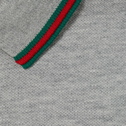 Polo pour bébé en coton avec bande Web