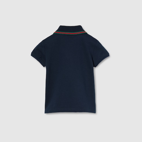 Polo pour bébé en coton avec bande Web