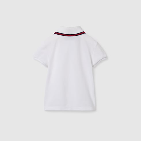 Baby-Poloshirt aus Baumwolle mit Web