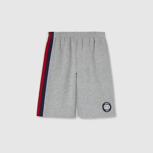 Short pour enfant en coton brodé