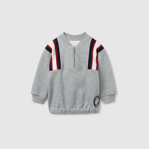 Baby-Sweatshirt aus Baumwolle mit Stickerei