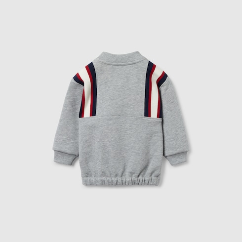 Baby-Sweatshirt aus Baumwolle mit Stickerei