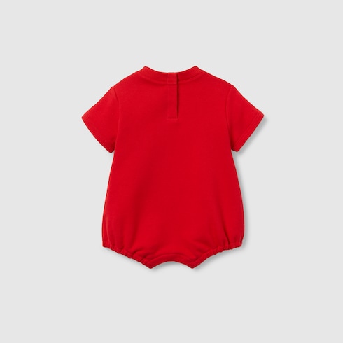 Baby embroidered cotton one-piece