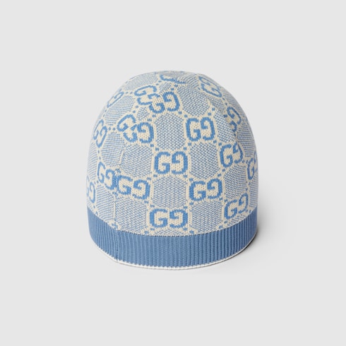 Cappello neonato in cotone con motivo GG