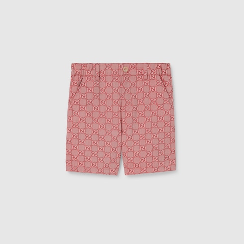 高評価！ cotton GG Children's twill US GUCCI® | red in shorts メンズウェア