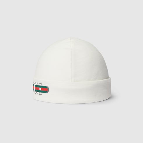 Cappello neonato in cotone stampato