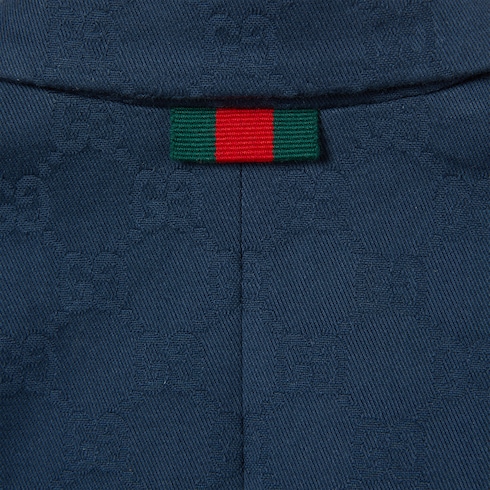 Giacca bambino in cotone GG con dettaglio Web