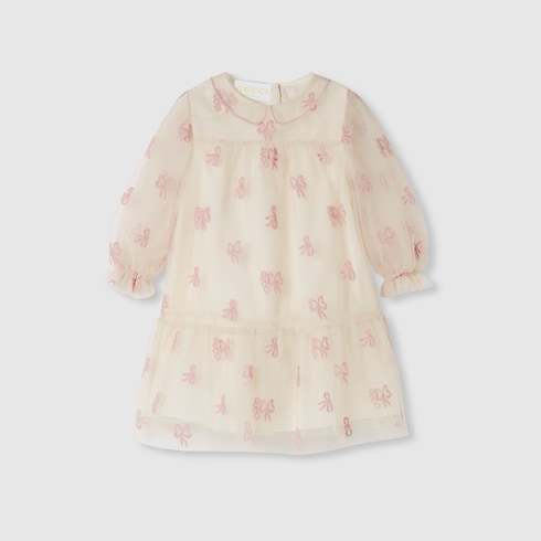 Baby embroidered tulle dress