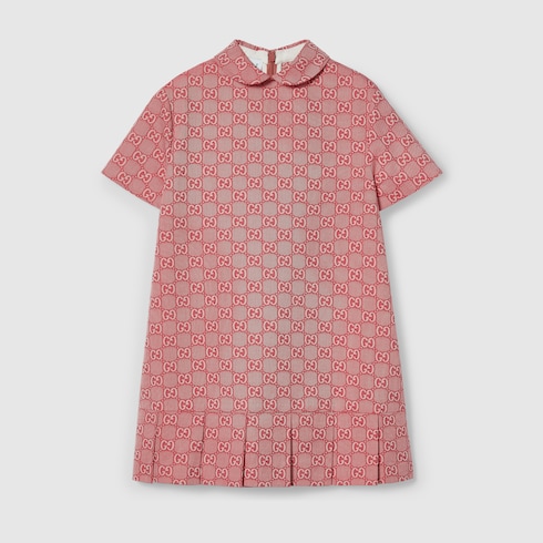 Children's GG cotton twill dress