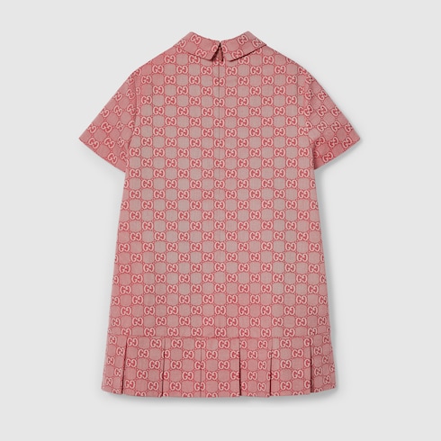 Children's GG cotton twill dress Detail 2