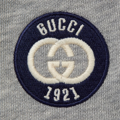 Pantalone neonato ricamato in cotone
