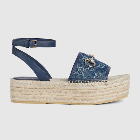 Women's flatform espadrille with Horsebit