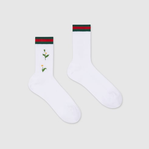 Socken aus Baumwollmischung mit Stickerei