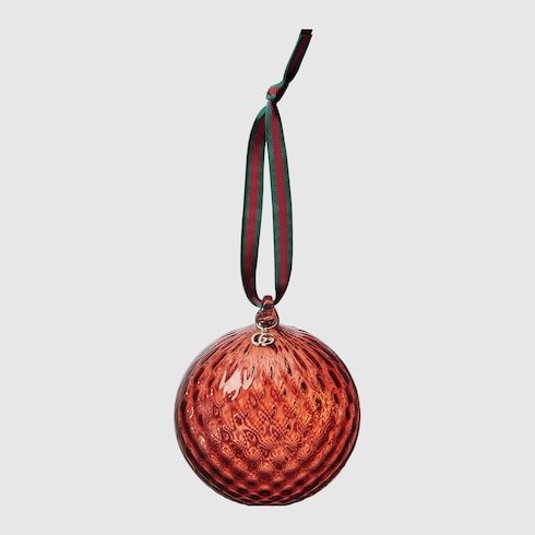 Murano glass baubles, set of two in red | GUCCI® US