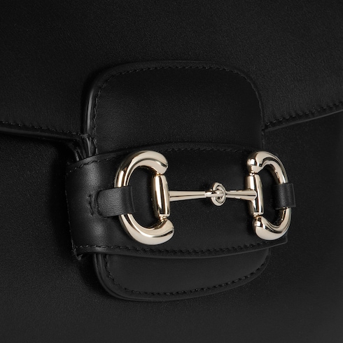 Borsa a spalla Gucci Horsebit 1955 Soft misura media
