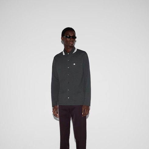 Polo en piqué de coton brodé