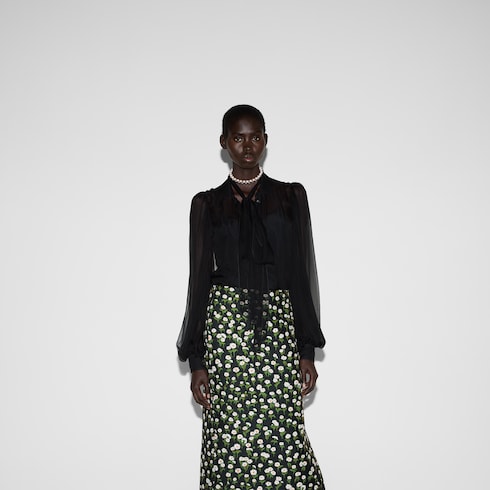 Chemise en mousseline de soie