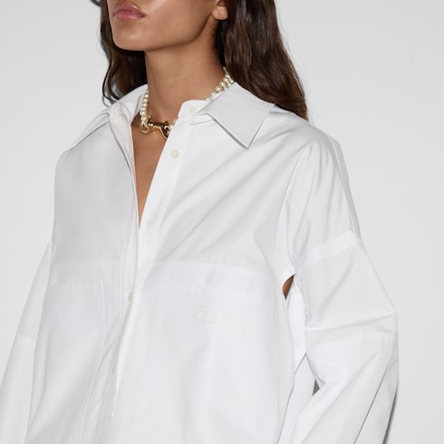 Heavy cotton poplin shirt Detail 5