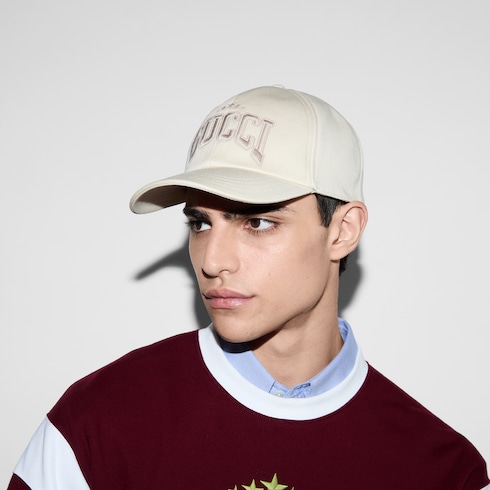 Casquette brodée en coton