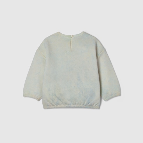 Sweat-shirt pour bébé en coton imprimé