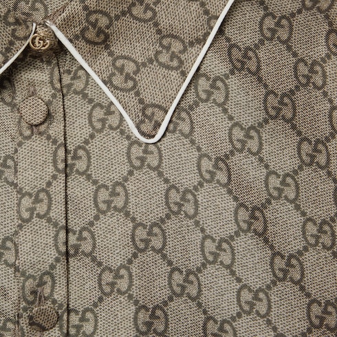 Camisa de sarga de seda con estampado