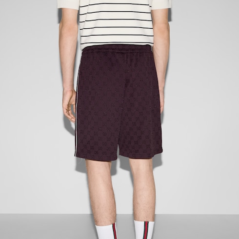 Shorts in nylon e cotone GG