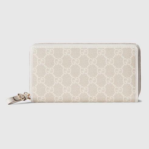 GG Emblem zip around wallet