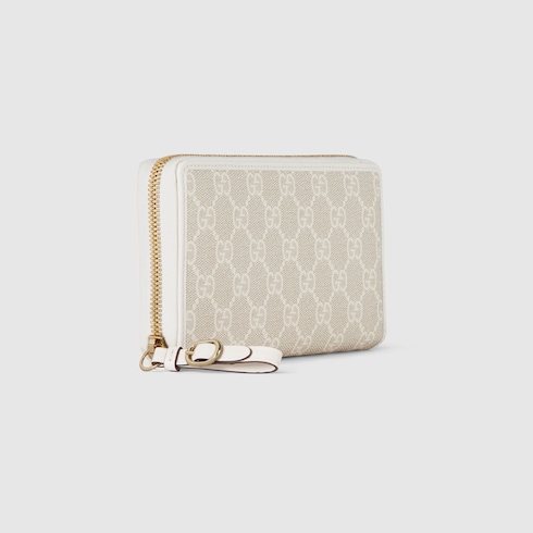 GG Emblem zip around wallet