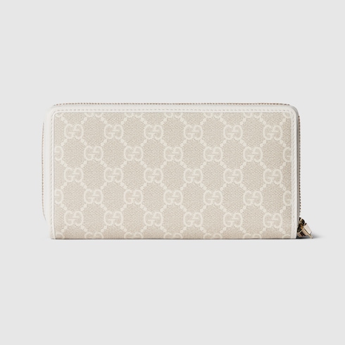 GG Emblem zip around wallet