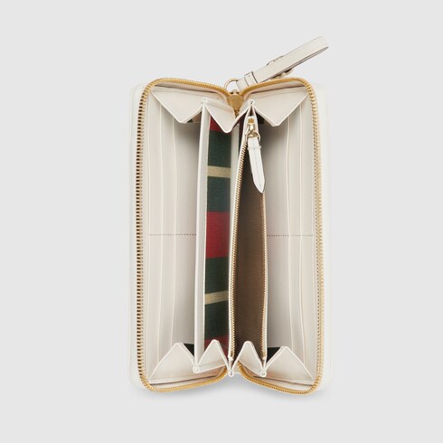 GG Emblem zip around wallet