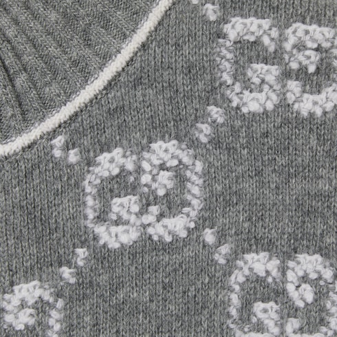 Cardigan in tessuto jacquard bouclé con motivo GG