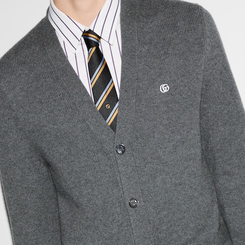 Cardigan aus Wolle und Kaschmir mit Stickerei
