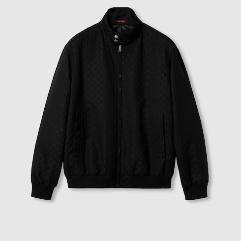 GG cotton ripstop jacket in black GUCCI IE