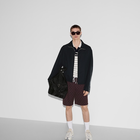 GG nylon and cotton shorts