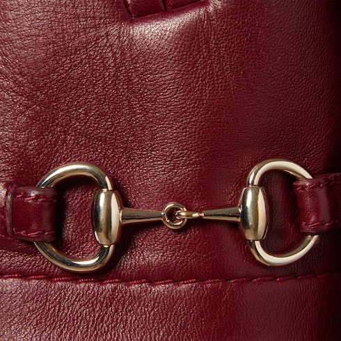Leather jacket with Horsebit detail