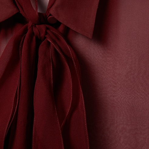 Silk chiffon sleeveless shirt