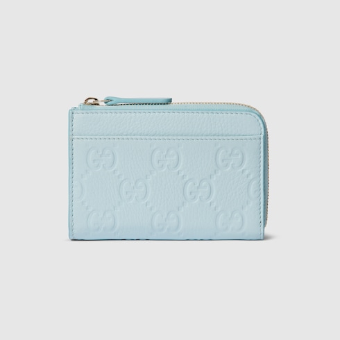 GG Emblem zip card case