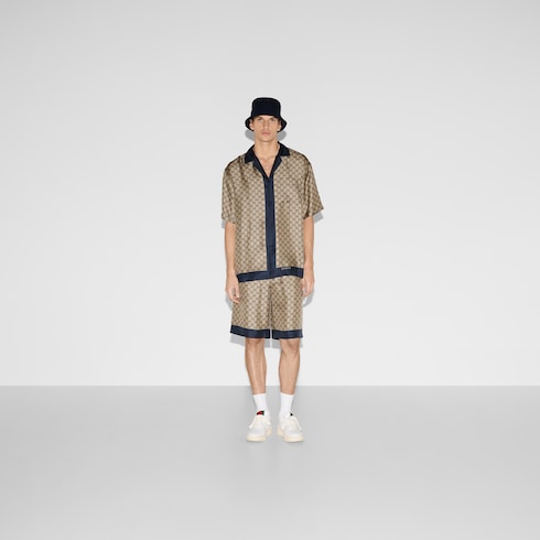 Chemise en soie imprimée