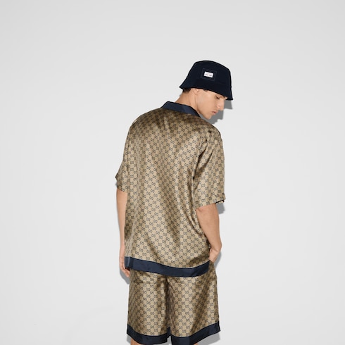 Chemise en soie imprimée