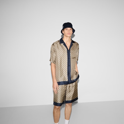 Camicia in seta stampata