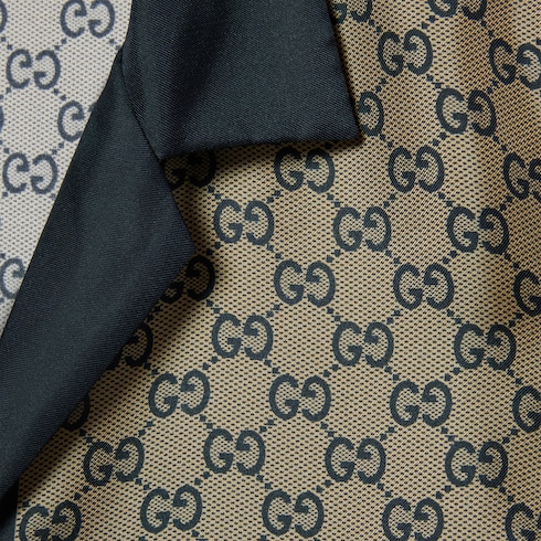 Chemise en soie imprimée