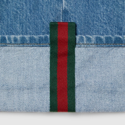 Tapered fit denim pants