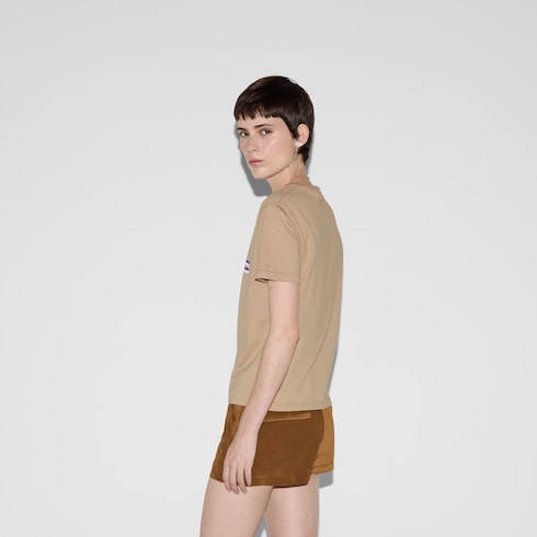 Cotton jersey T-shirt with print