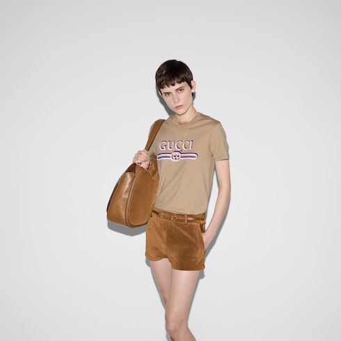 Cotton jersey T-shirt with print