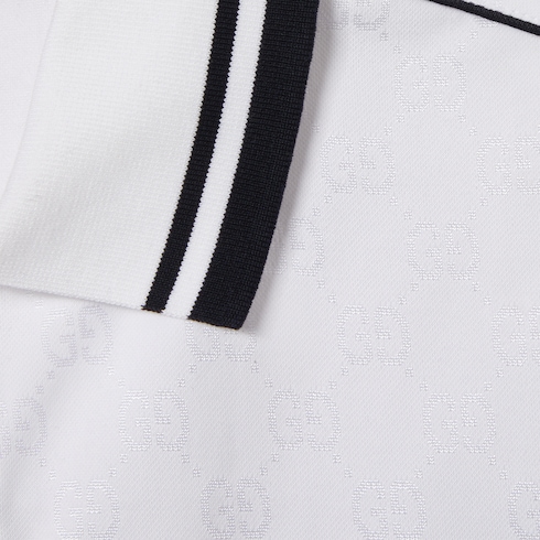 Polo en coton et nylon GG