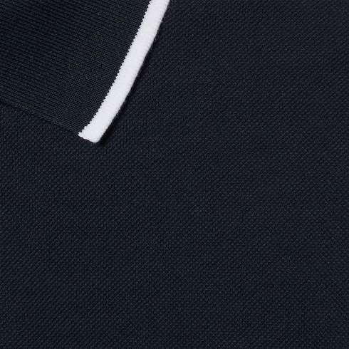 Embroidered cotton piquet polo shirt Detail 8