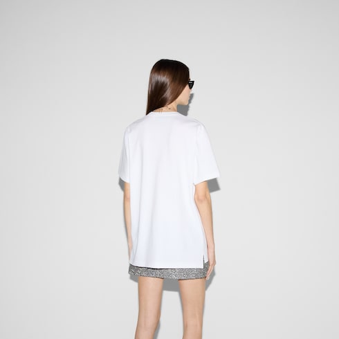 ◆GUCCI◆ インターロッキングGコットンジャージーTシャツ White インターロッキングG コットンジャージー Tシャツホワイト