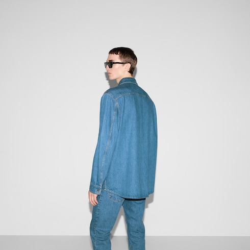 Camicia in denim dal taglio morbido