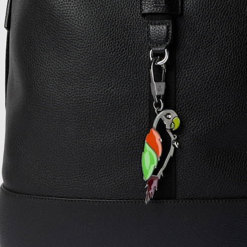 Porte-clés perroquet avec détail GG enlacés